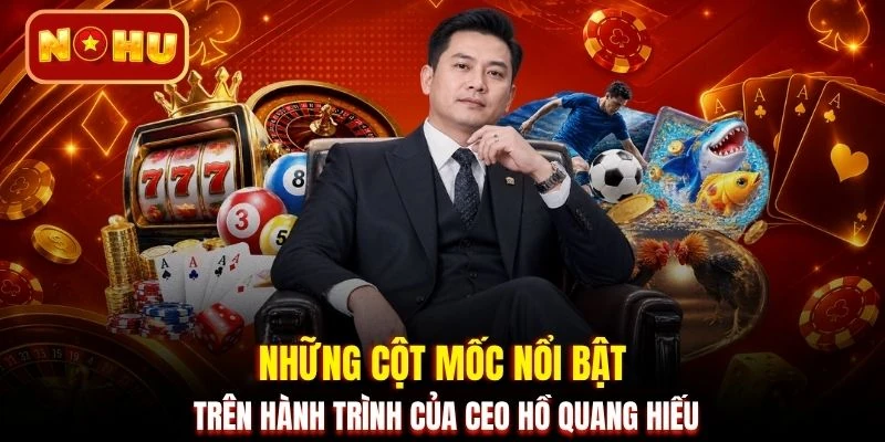 Những cột mốc nổi bật trên hành trình của CEO Hồ Quang Hiếu