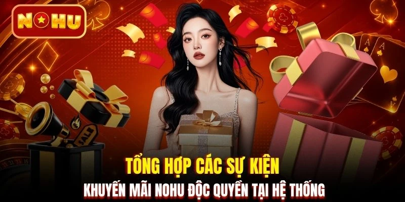 Tổng hợp các sự kiện khuyến mãi NOHU độc quyền tại hệ thống